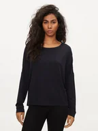 Bluzki damskie - Tommy Hilfiger Bluzka UW0UW05196 Granatowy Relaxed Fit - miniaturka - grafika 1