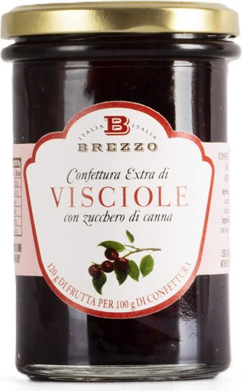 Dżem wiśniowy extra, 350 g (120 g owoców na 100 g) / Brezzo TOP ITALIAN FOOD 2024 Gambero Rosso