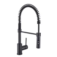 Baterie kuchenne - Bateria kuchenna z wyciąganą wylewką U 43,7 cm Tomas Czarna Delinia - miniaturka - grafika 1