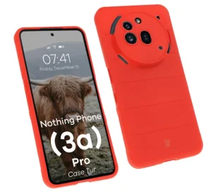 Bizon Pancerne etui Case Tur do Nothing Phone (3a) Pro, czerwone - Etui i futerały do telefonów - miniaturka - grafika 1