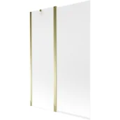 Parawany nawannowe - Mexen Flip parawan nawannowy 1-skrzydłowy 120 x 150 cm, szron, złoty - miniaturka - grafika 1