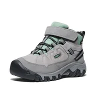 Buty dla chłopców - KEEN Targhee 4 Mid Waterproof, Buty turystyczne Unisex dla dzieci, Stop granit zielony, 31 EU - miniaturka - grafika 1
