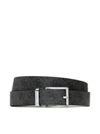 Paski - Guess Pasek Męski Vezzola Belts BM7541 LEA35 Czarny - miniaturka - grafika 1