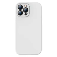 Etui i futerały do telefonów - Baseus Liquid Gel Case silikonowe etui pokrowiec do iPhone 13 Pro biały (ARYT000402) - miniaturka - grafika 1