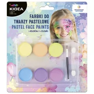 Przybory szkolne - Derform Farby pastelowe do twarzy Kidea 6 kolorów - DERFORM - miniaturka - grafika 1