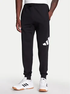 adidas Spodnie dresowe Essentials Big Logo IN6163 Czarny Regular Fit - Spodnie sportowe męskie - miniaturka - grafika 1