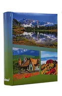 Albumy fotograficzne - ALBUM szyty na 200 zdjęć 10x15 z opisem 1141 zielony - miniaturka - grafika 1