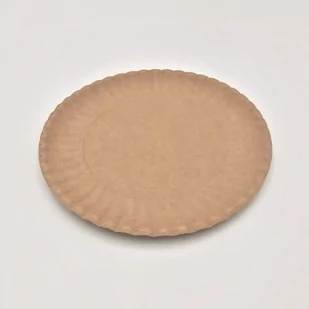Talerz papierowy kraft 18cm 100szt - Naczynia i sztućce jednorazowe - miniaturka - grafika 1