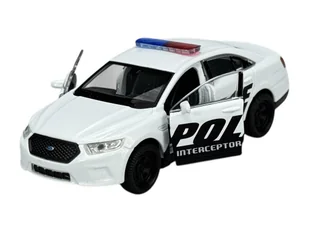 WELLY FORD POLICE INTERCEPTOR BIAŁY 1:34 SAMOCHÓD NOWY METALOWY MODEL - Samochody i pojazdy dla dzieci - miniaturka - grafika 1