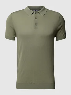 Koszulka polo o kroju slim fit w jednolitym kolorze - Koszulki męskie - miniaturka - grafika 1