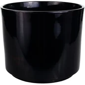 Donice - Osłonka cylinder ceramiczna 20 cm czarny CERMAX - miniaturka - grafika 1