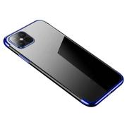 Etui i futerały do telefonów - Clear Color case żelowy pokrowiec etui z metaliczną ramką Samsung Galaxy A12 / Galaxy M12 niebieski - miniaturka - grafika 1