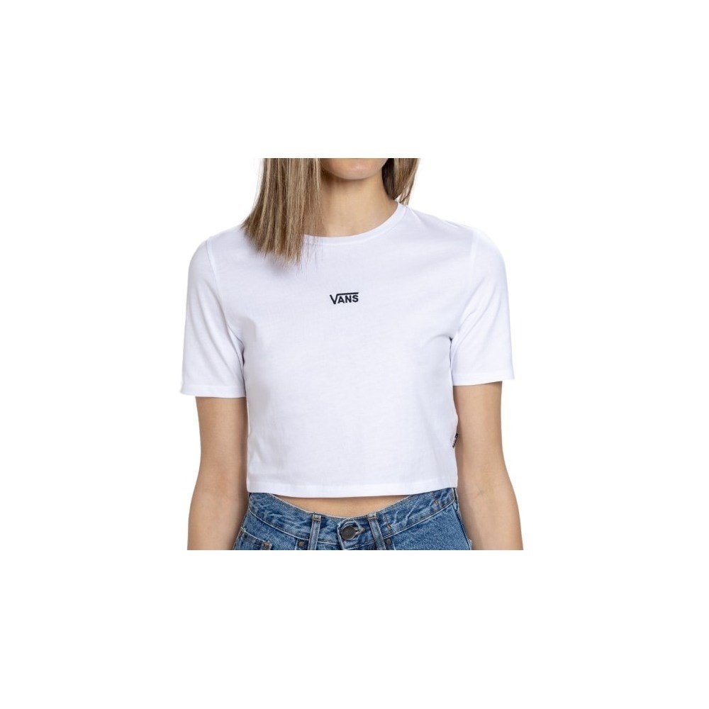Koszulki Vans Flying V Crew Crop VN000GFFWHT1