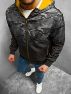 Kurtki męskie - KURTKA PRZEJŚCIOWA MĘSKA DWUSTRONNA MORO-SZARA OZONEE N/7200 - Ozonee - miniaturka - grafika 1