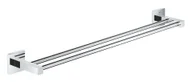 Wieszaki łazienkowe - Grohe QuickFix Start Cube - Podwójny wieszak na ręczniki, chrom 41104000 - miniaturka - grafika 1