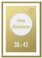 Ramki na zdjęcia - Ramka na zdjęcia 30x45 cm Ramki aluminiowe 45x30 cm złota - miniaturka - grafika 1