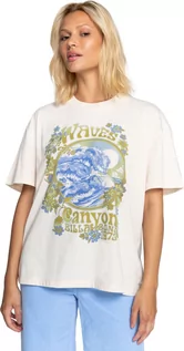 Koszulki i topy damskie - t-shirt damski BILLABONG WAVES IN THE CANYON TEE Antique White - ANW - grafika 1