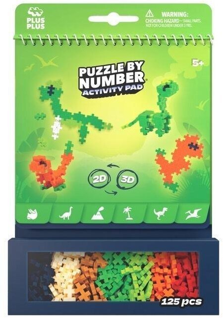 Plus Plus Klocki Plus-Plus puzzle by number dinozaury 125el