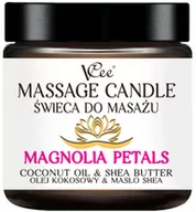 Olejki i świece do masażu - Nawilżająca świeca do masażu VCee 80 g - różne zapachy - Magnolia Petals - miniaturka - grafika 1