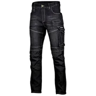 Odzież robocza - LAHTI PRO Spodnie robocze jeansowe Slim Fit roz S L4051701 LPL4051701 - miniaturka - grafika 1