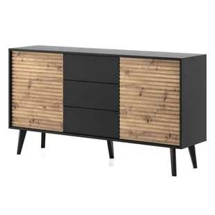 Komoda WILLOW KSZ154 Grafit / Dąb artisan - Komody - miniaturka - grafika 1