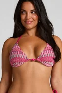 Stroje kąpielowe - Hunkemöller Trójkątny top od bikini Cali Różowy - miniaturka - grafika 1