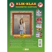 Moskitiery - Zasłona magnetyczna 160 x 220 cm czarna - miniaturka - grafika 1