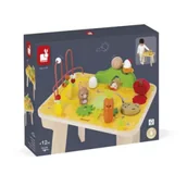 Zabawki kreatywne - Wielofunkcyjny stolik edukacyjny drewniany Farma Janod - miniaturka - grafika 1