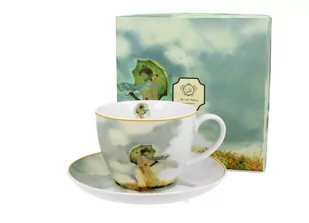 Filiżanka jumbo ze spodkiem DAMA Z PARASOLEM 470ml - Filiżanki - miniaturka - grafika 1