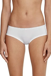 Spodnie damskie - Schiesser Damskie Spodnie Bikini Hipster, Biały (Biały 100), S - grafika 1