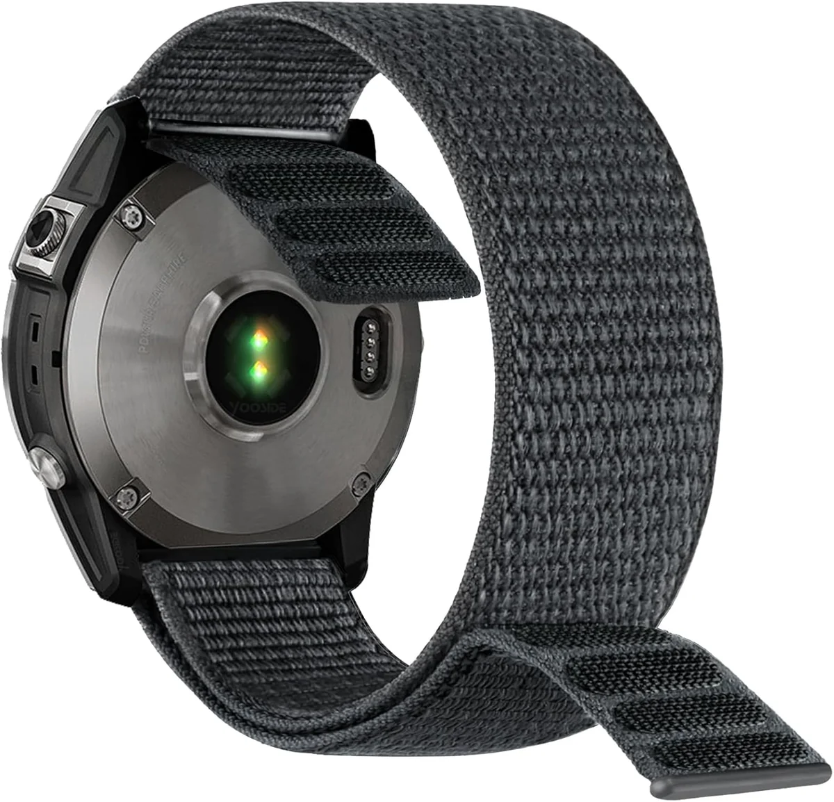 YOOSIDE pasek do zegarka Garmin 22 mm szary nylonowy szybkoschnący