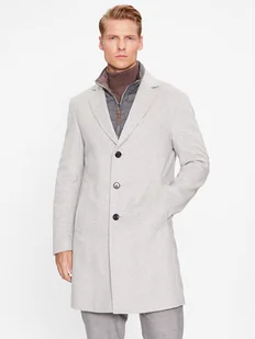 JOOP! Płaszcz wełniany 30037691 Szary Regular Fit - Płaszcze męskie - miniaturka - grafika 1
