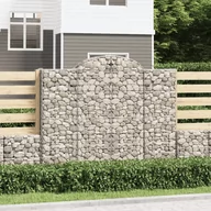 Pozostałe narzędzia ogrodowe - vidaXL Kosze gabionowe, 13 szt, 200x50x160/180cm, galwanizowane żelazo - miniaturka - grafika 1