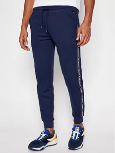 TOMMY HILFIGER Spodnie dresowe Trucker UM0UM00706 Granatowy Regular Fit - Spodnie męskie - miniaturka - grafika 1