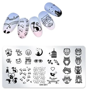 Blaszka Płytka do Stempli do zdobienia Paznokci - Ozdoby do paznokci - miniaturka - grafika 42