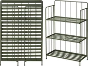 Kwietniki - Regał metalowy na kwiaty rośliny zioła 3-poziomowy kwietnik 90cm - miniaturka - grafika 1