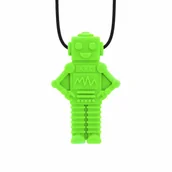 Gryzaki dla dzieci - ARK RoboChew Gryzak Logopedyczny Wisiorek w kształcie Robota Zielony - Miękki - miniaturka - grafika 1