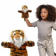 Maskotki i pluszaki - Pacynka na rękę Tygrys Hand puppet Tiger kukiełka do teatrzyku - miniaturka - grafika 1