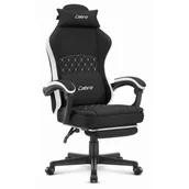 Fotele gamingowe - Fotel CABRO C503 Czarno-biały - miniaturka - grafika 1