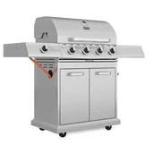 Grille gazowe - KOLER Grill gazowy KOLER Relish v4 Srebrny - miniaturka - grafika 1