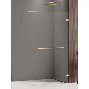 New Trendy EXK-3232 KABINA AVEXA GOLD SHINE WALK-IN 50x200 CZYSTE 6mm ACTIVE SHIELD - Kabiny prysznicowe - miniaturka - grafika 2