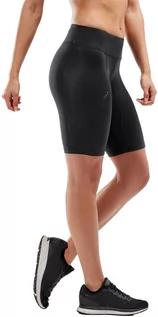 Spodnie sportowe damskie - 2XU 2 X U w części środkowej wysoka spodenki kompresyjne dla kobiet, czarny, s WA3027b - grafika 1