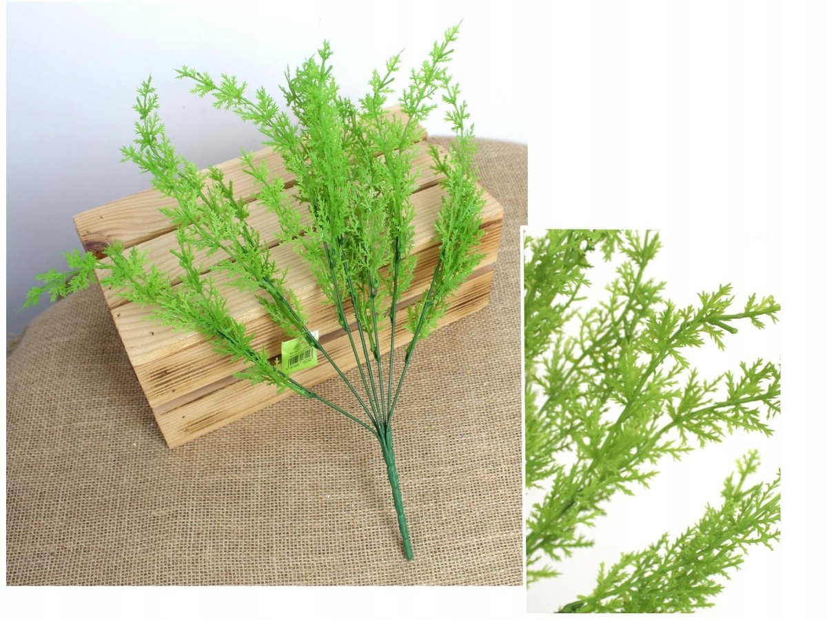 gałązka 2szt TUJA wys. 38 cm 7 łodyg JASNA ZIELEŃ MD-040A