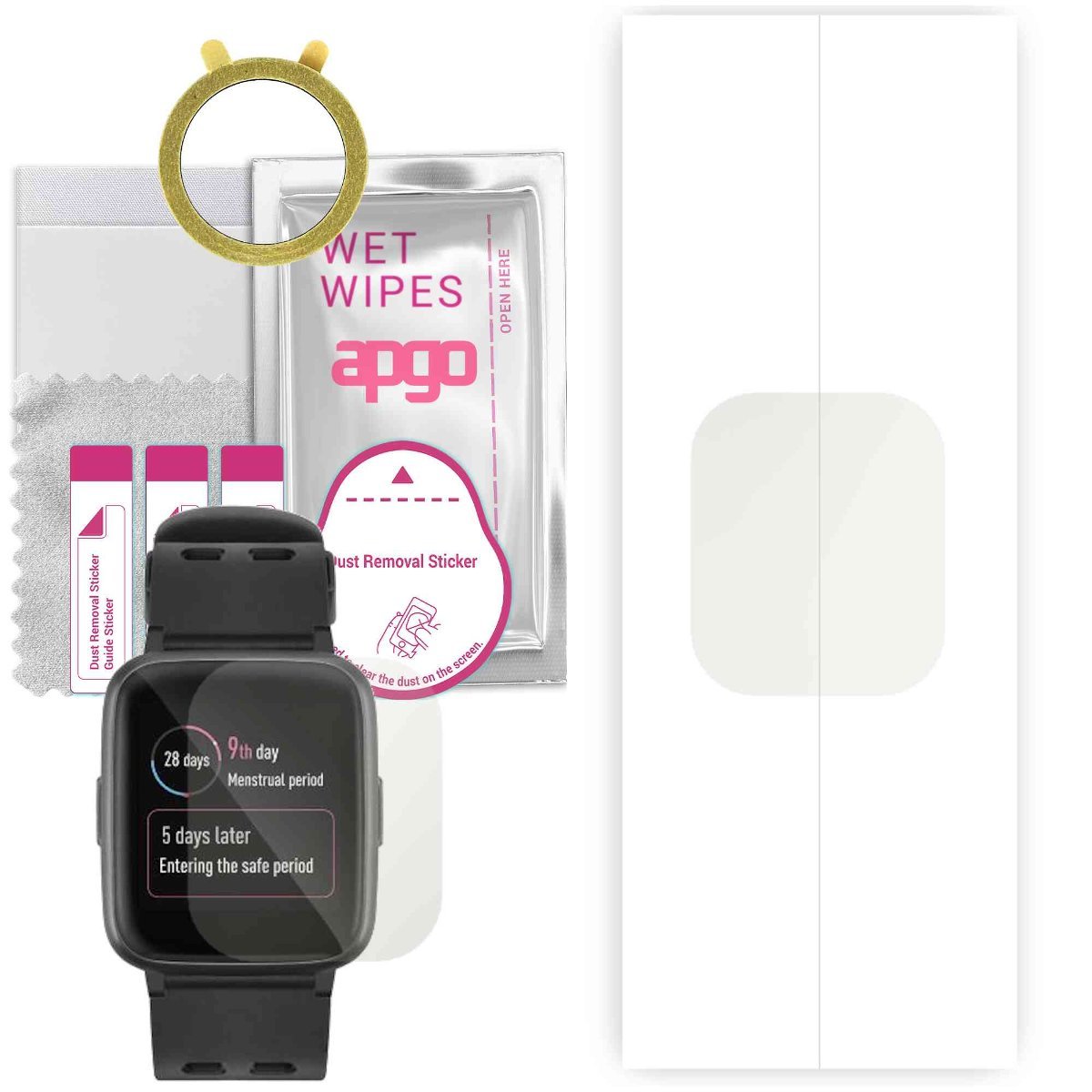 1x Folia hydrożelowa MATOWA do Acme SW202G HR - apgo Smartwatch Hydrogel MATTE Protection Ochrona na ekran smartwatcha