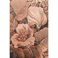 Fototapety - Fototapeta haftowany kwiatowy wzór terakota brązowy - 186 x 279 cm - ESTAHOME - miniaturka - grafika 1