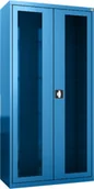 Meble i wyposażenie gabinetów medycznych - MDB/2s.5005 szafa lekarska 2-skrzydłowa 1-komorowa niebieska - miniaturka - grafika 1
