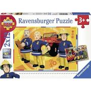 Puzzle - Ravensburger 2X12 ELEMENTÓW Strażak Sam 491947 - miniaturka - grafika 1