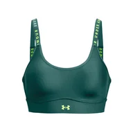 Biustonosze - Damski Stanik sportowy UNDER ARMOUR UA INFINITY MID COVERED 1363353-722 – Zielony - miniaturka - grafika 1