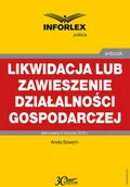 E-booki - prawo - Likwidacja lub zawieszenie działalności gospodarczej - miniaturka - grafika 1