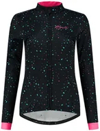 Kurtki damskie - Damska Kurtka Rowerowa  Rogelli Terrazzo | Black/Pink/Blue - Rozmiar L - miniaturka - grafika 1